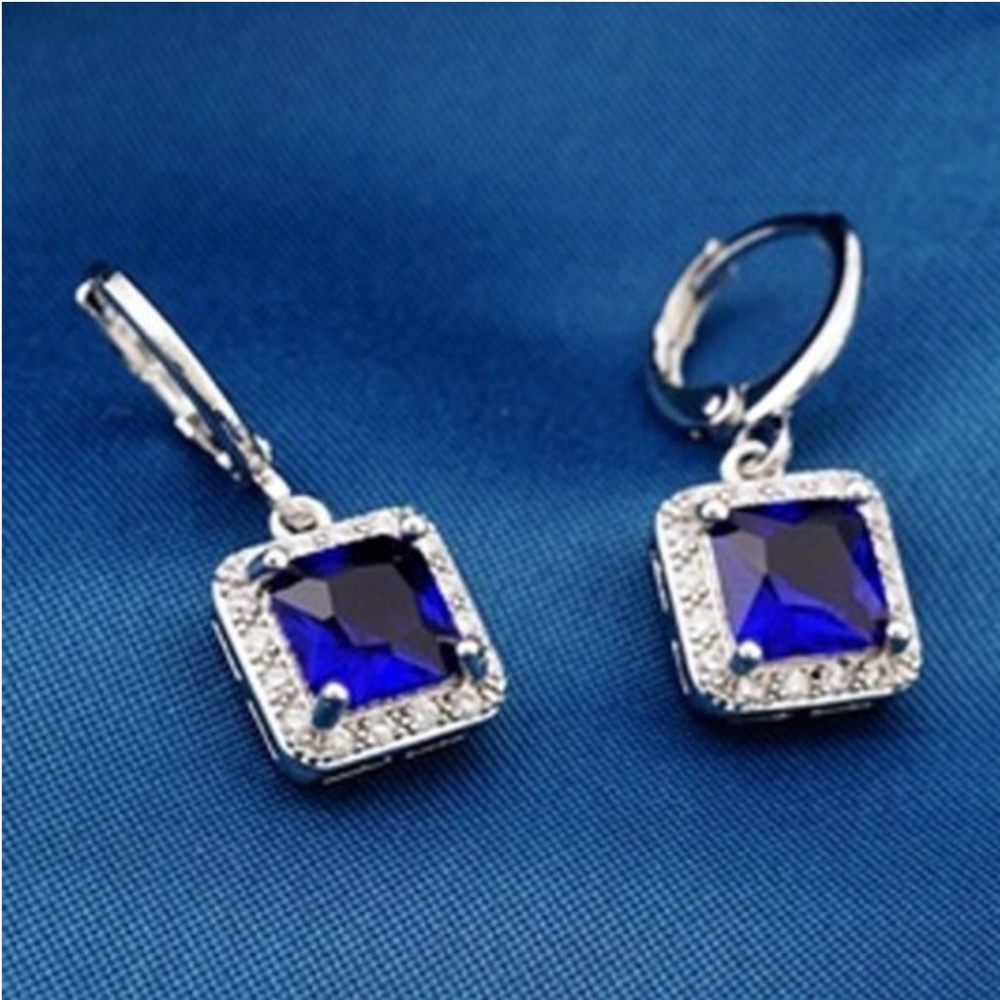 Real Sterling Silver Swarovski Crystal Earrings